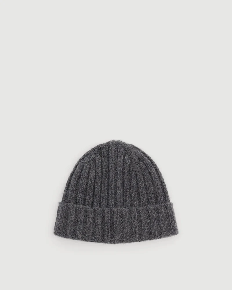 KNITTED CASHMERE BEANIE
