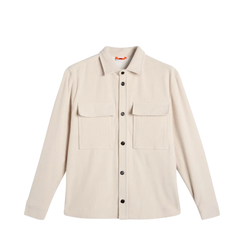 Finnigan Drape Cord Overshirt - Moonbeam