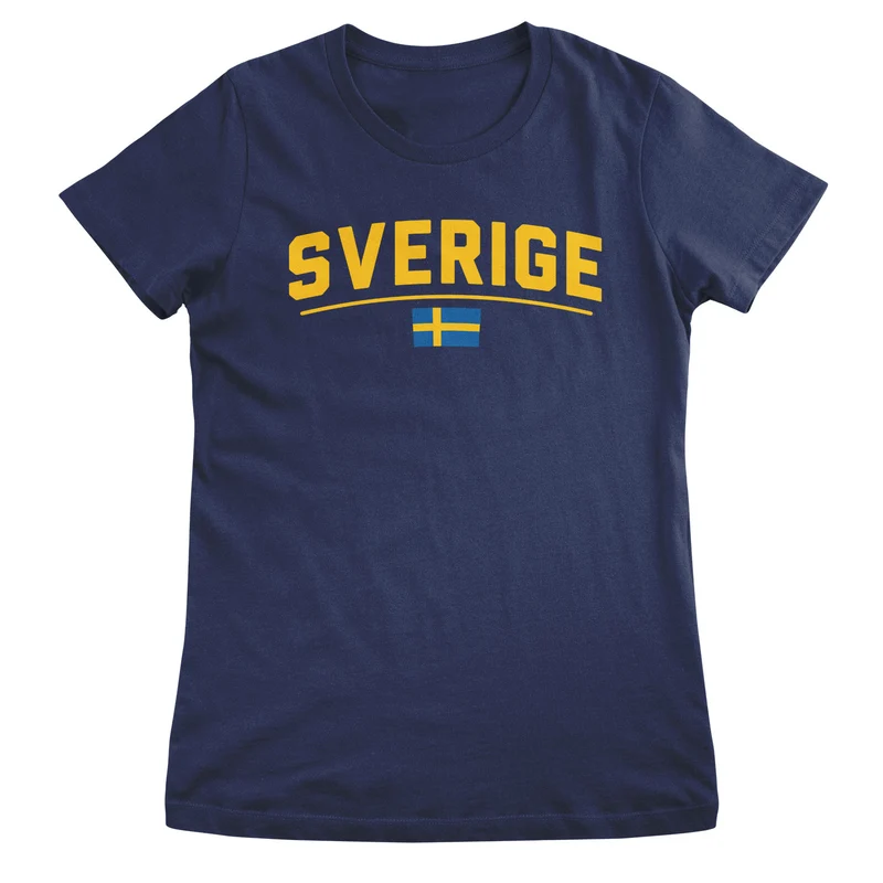 Sverige Flagga Girly Top