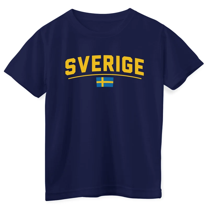 Sverige Flagga Kids Tee