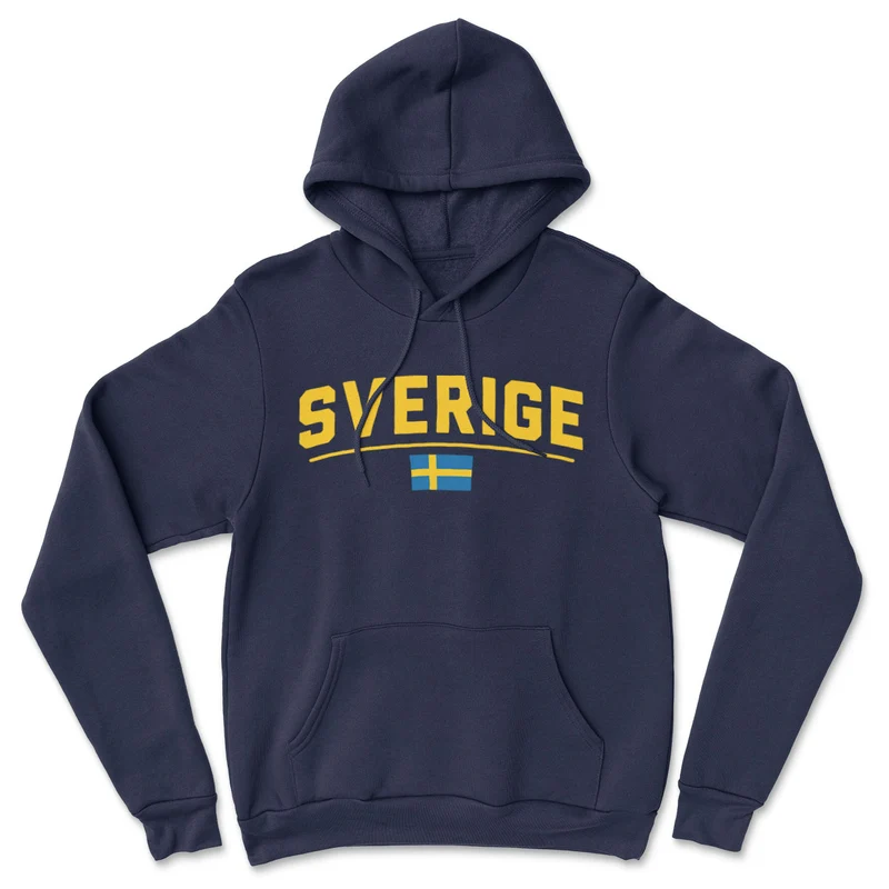 Sverige Flagga Hoodie