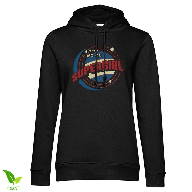 Supergirl Retro Logo Girly Hoodie