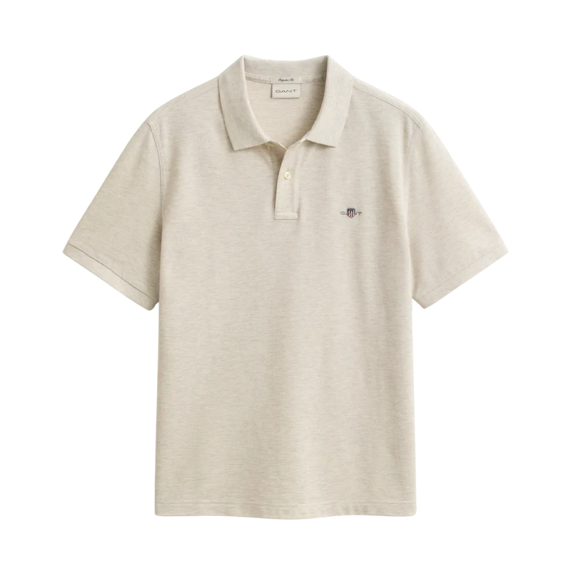 Shield SS Pique Polo - Seed Melange