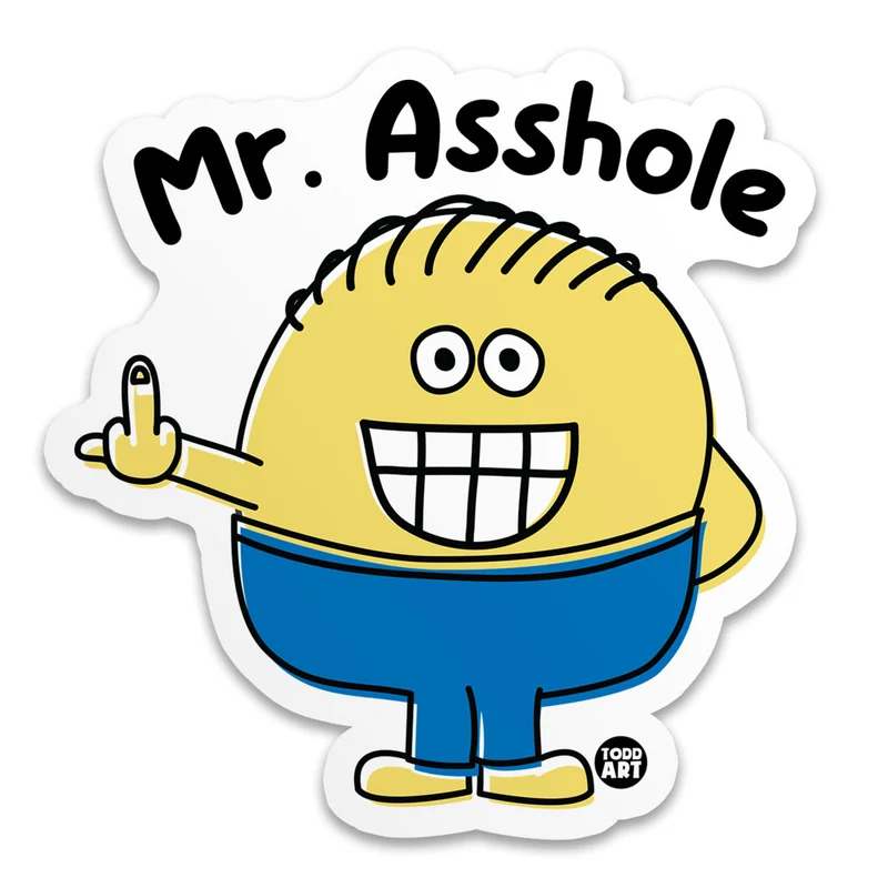 Mr Asshole Sticker