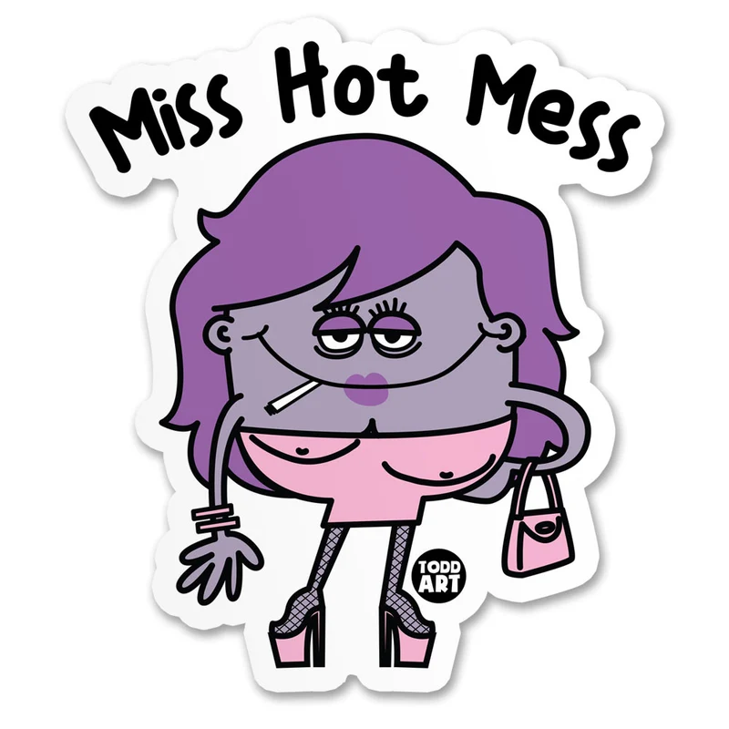 Miss Hot Mess Sticker