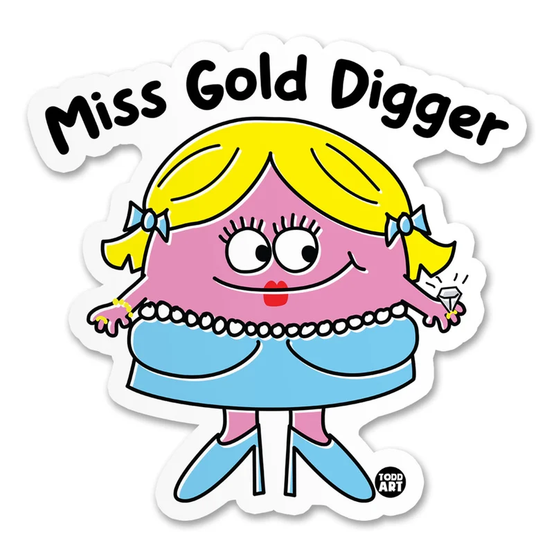 Miss Gold Digger Sticker