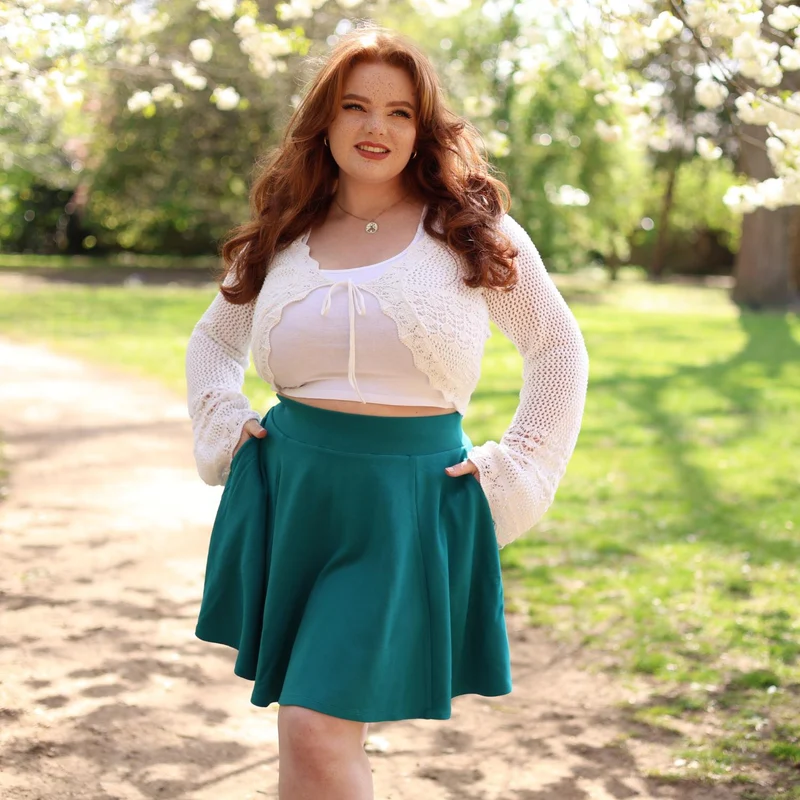 Mini Flare Skirt - Ocean Teal
