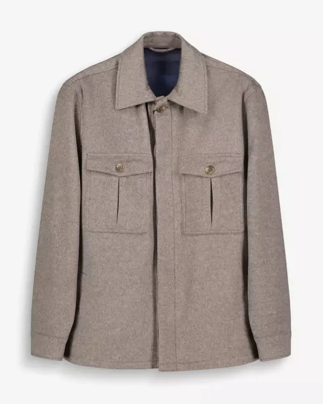 SAND Aiden Cashmere Overshirt - Camel