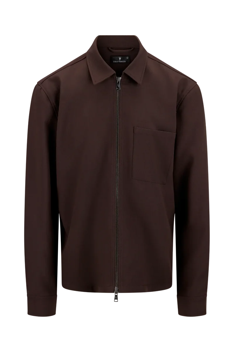 URBAN PIONEERS Cassedy Overshirt - Black Coffee