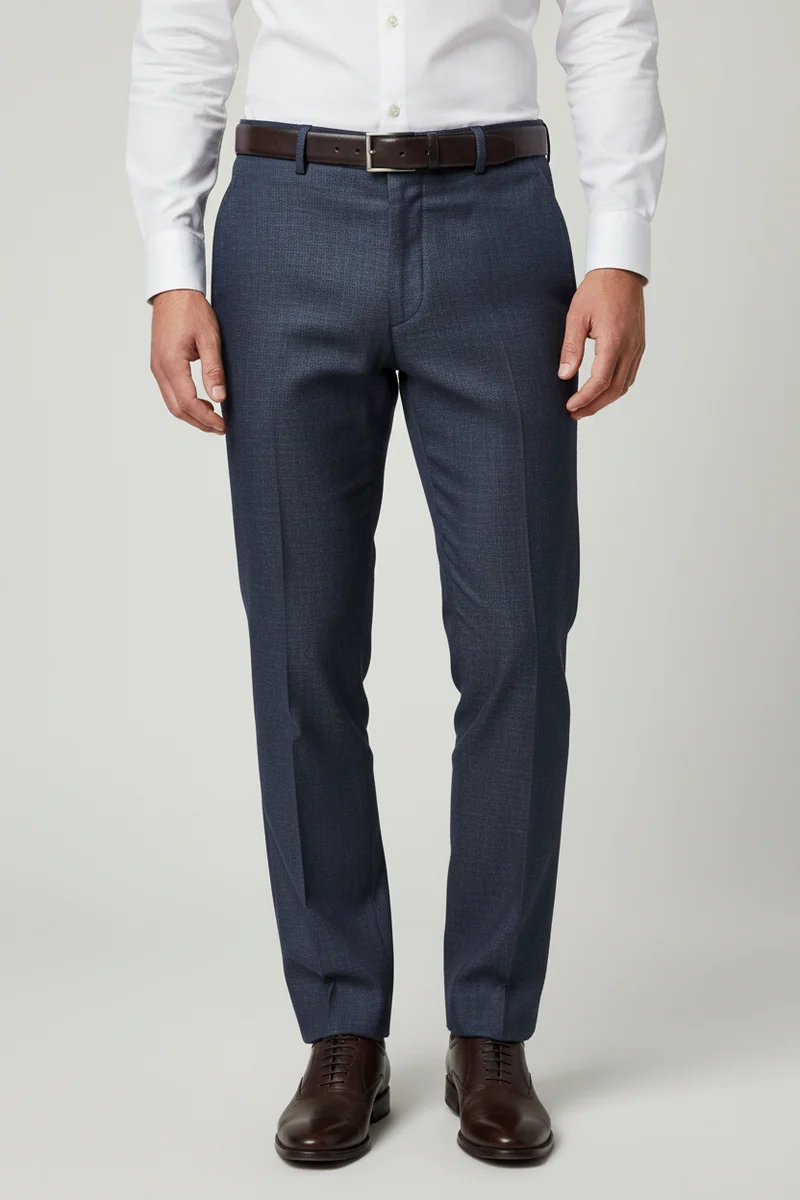 CAVALIERE Derio Linen Suit Trousers - Dark Navy