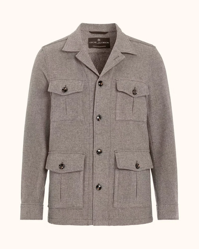 OSCAR JACOBSON Safari Overshirt - Hazelnut Brown