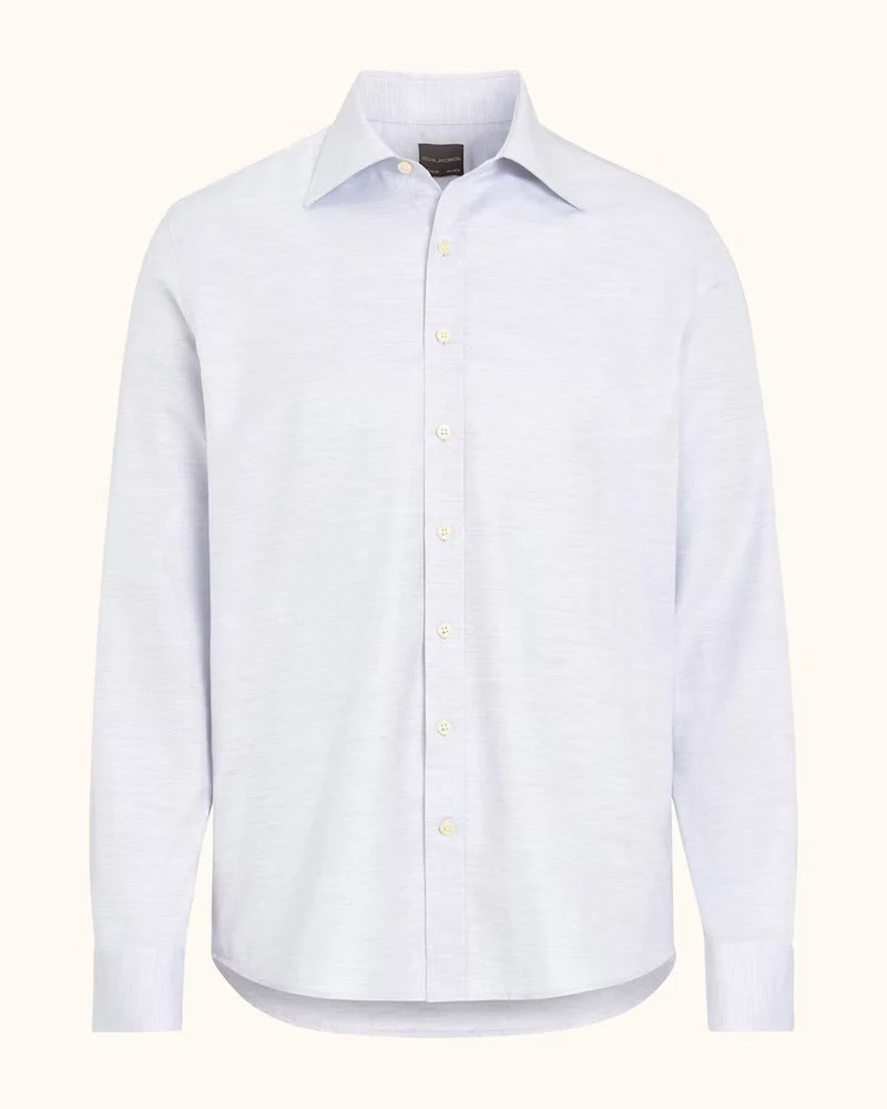 OSCAR JACOBSON Turn Down Shirt Regular - Sky Blue