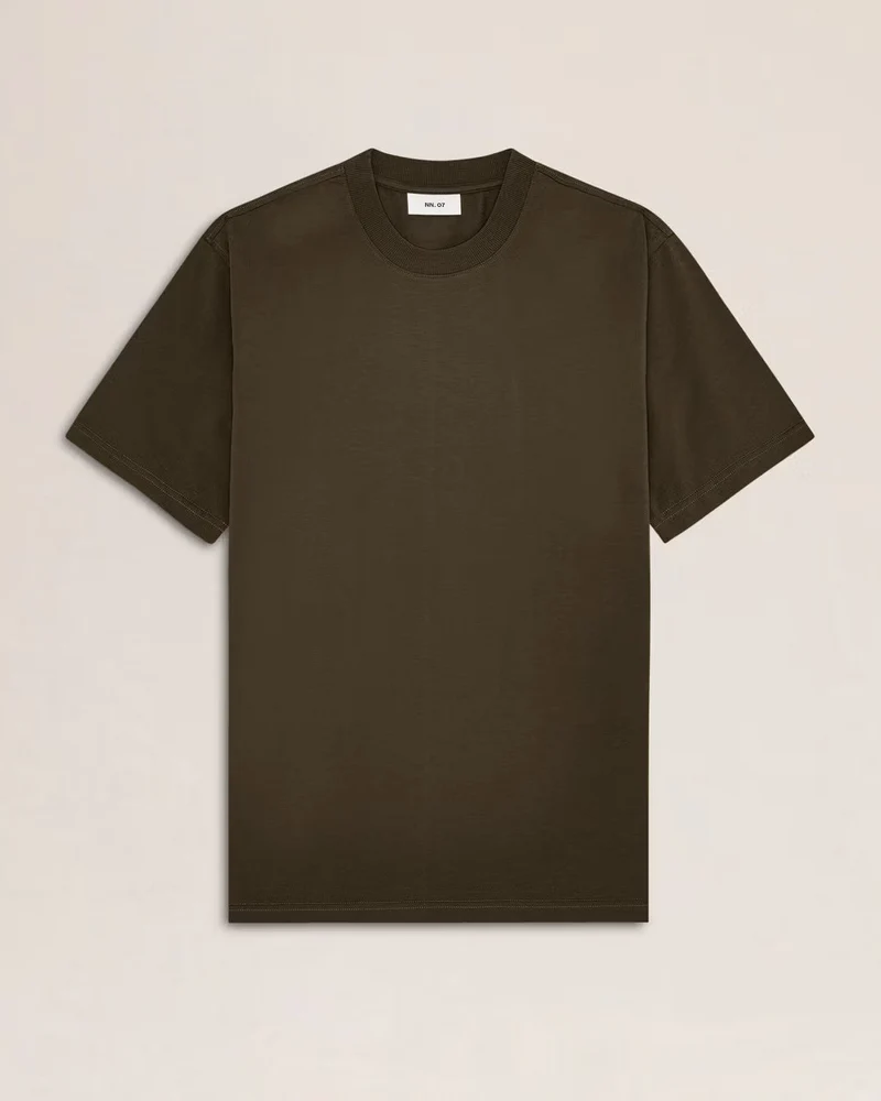 NN. 07 Adam Casual Pima T-Shirt - Dark Army