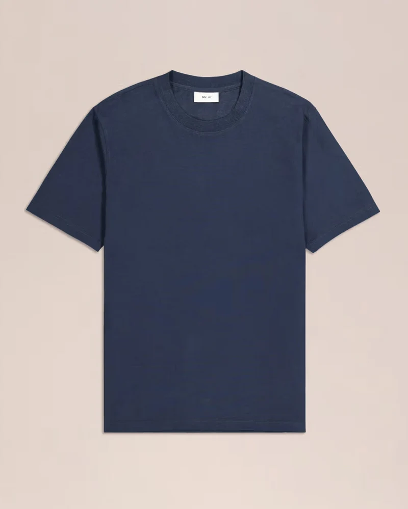 NN. 07 Adam Casual Pima T-Shirt - Navy