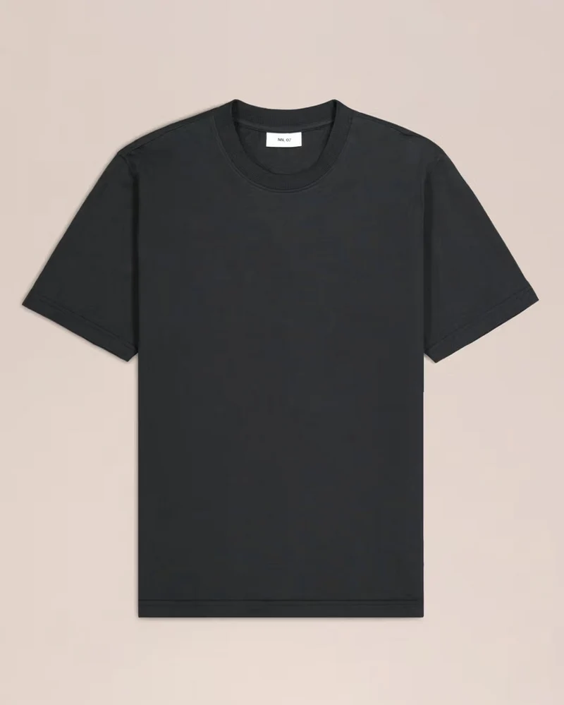 NN. 07 Adam Casual Pima T-Shirt - Black