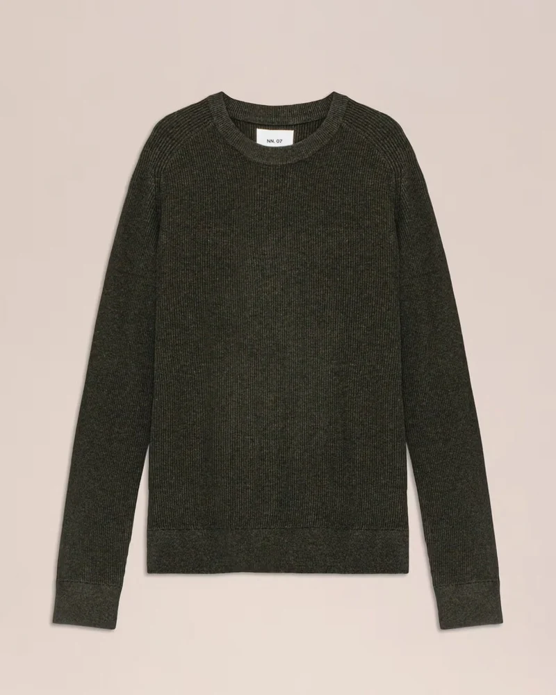 NN. 07 Kevin Ribbed Sweater - Dark Army