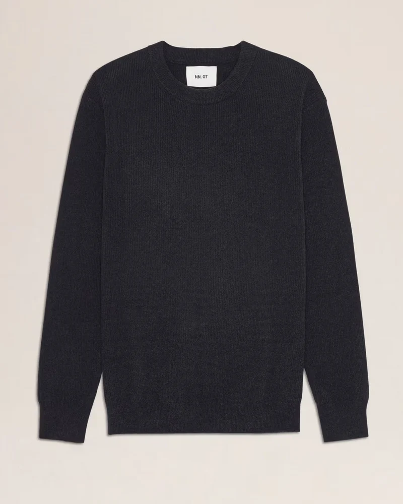 NN. 07 Danny Lightweight Cord Sweater - Black