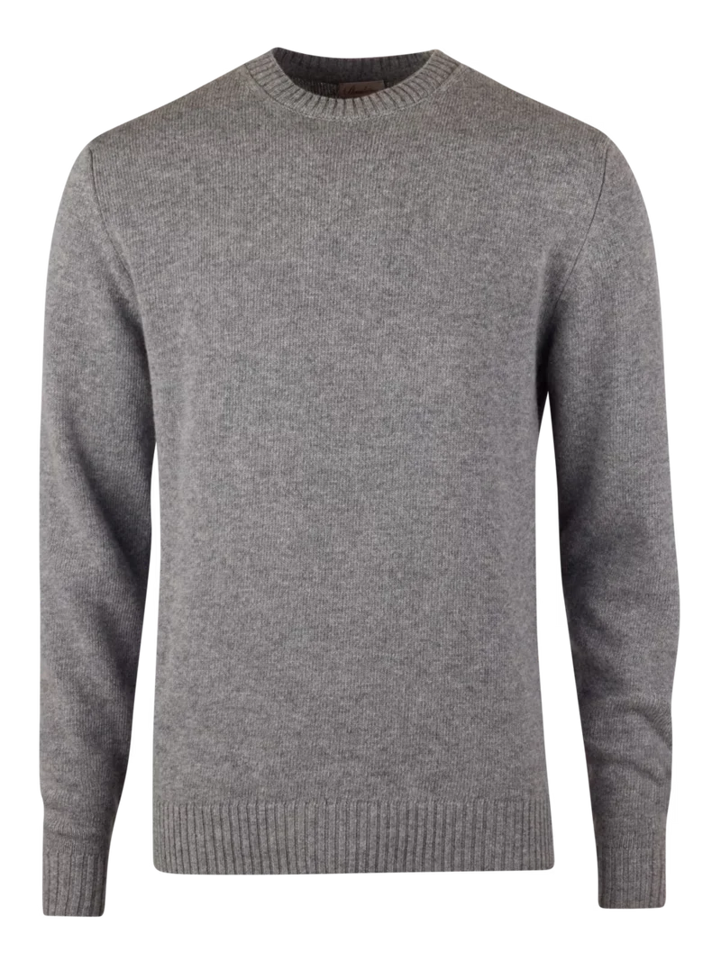 STENSTRÖMS Thick Carded Merino Sweater - Grey