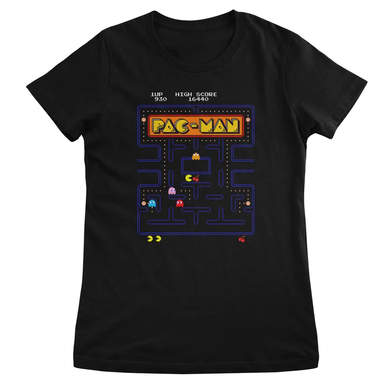 Pac-Man Maze Girly Tee