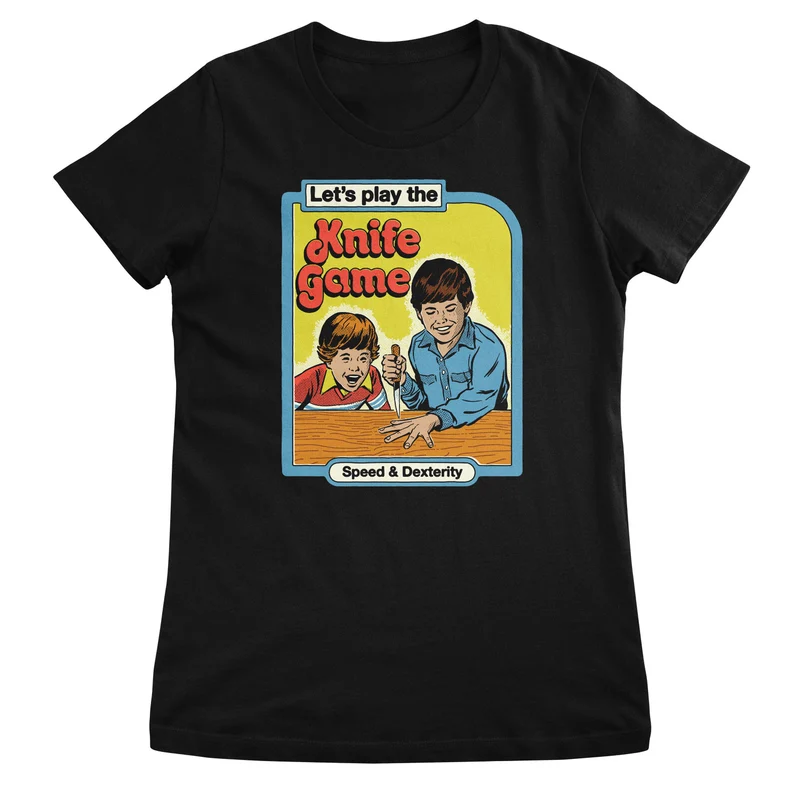 Let's Play The Knife Game Girly Tee