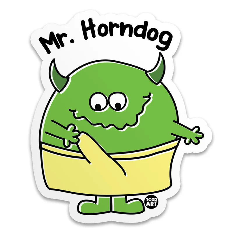 Mr Horndog Sticker