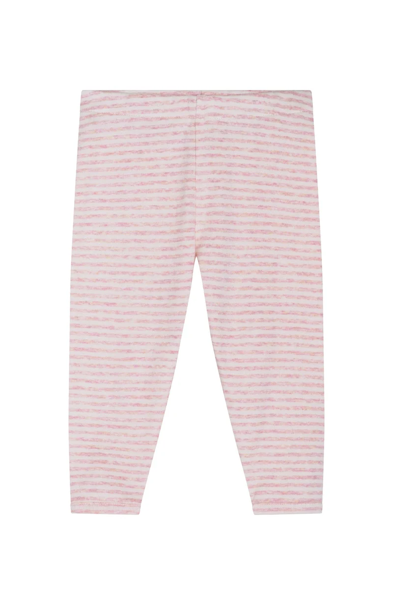 Baby Leggings Stripe - Orchid/Offwhite