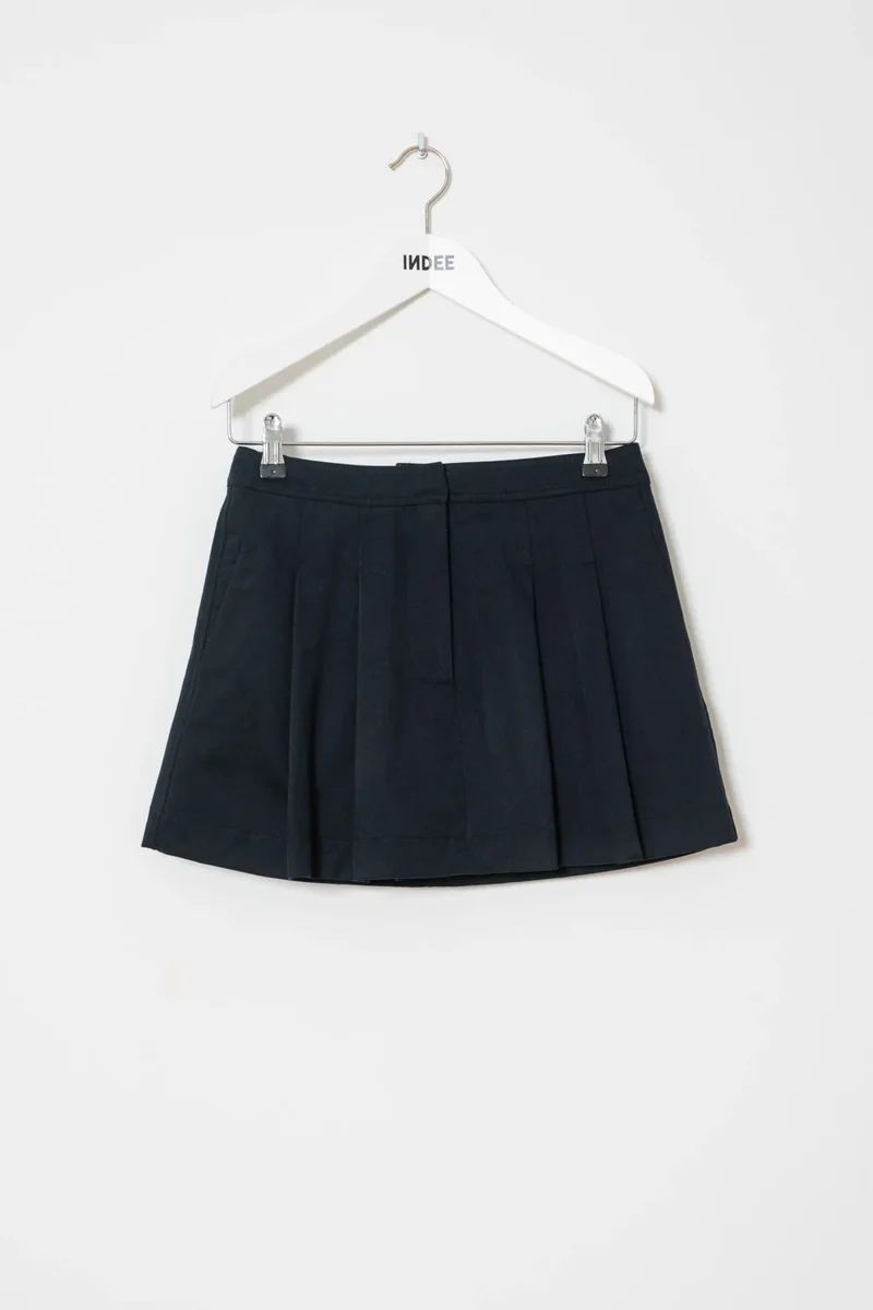 BRUSHED COTTON SHORT-SKIRT