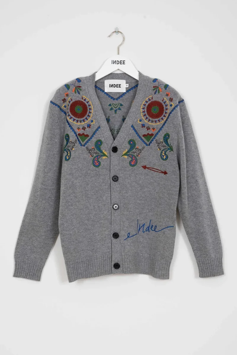 EMBROIDERED CARDIGAN
