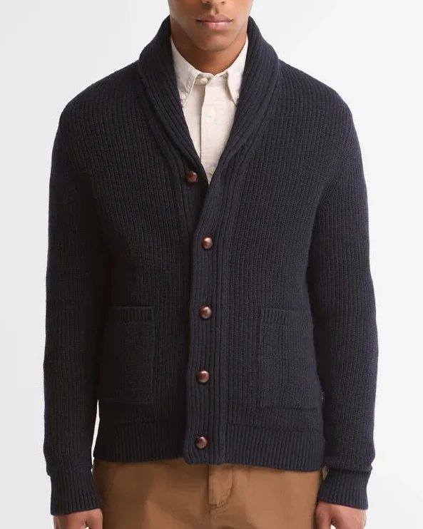 BARBOUR Hartland Knitted Cardigan - Navy