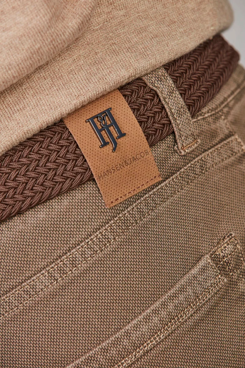 HANSEN & JACOB 5-Pkt Bormio Print - Dark Beige