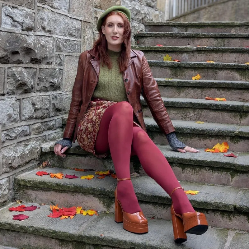 80 Denier Tights - Smouldering Grudge