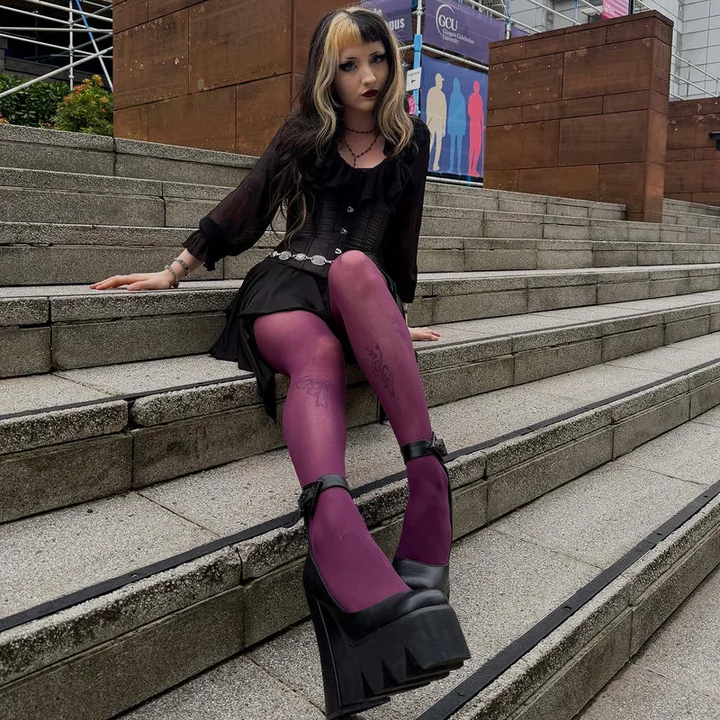 30 Denier Tights - Plum