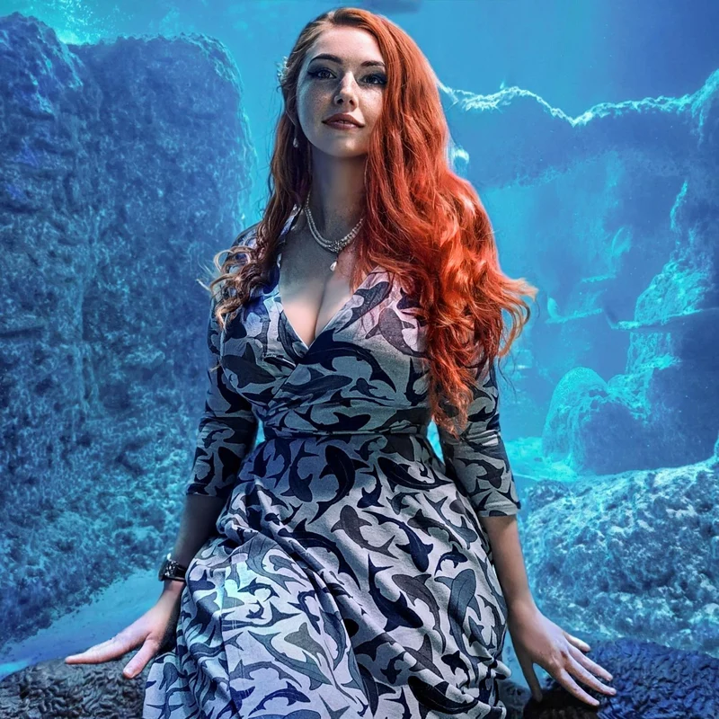 Wrap Dress - Sharks