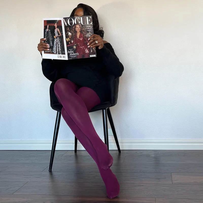 80 Denier Tights - Mulberry