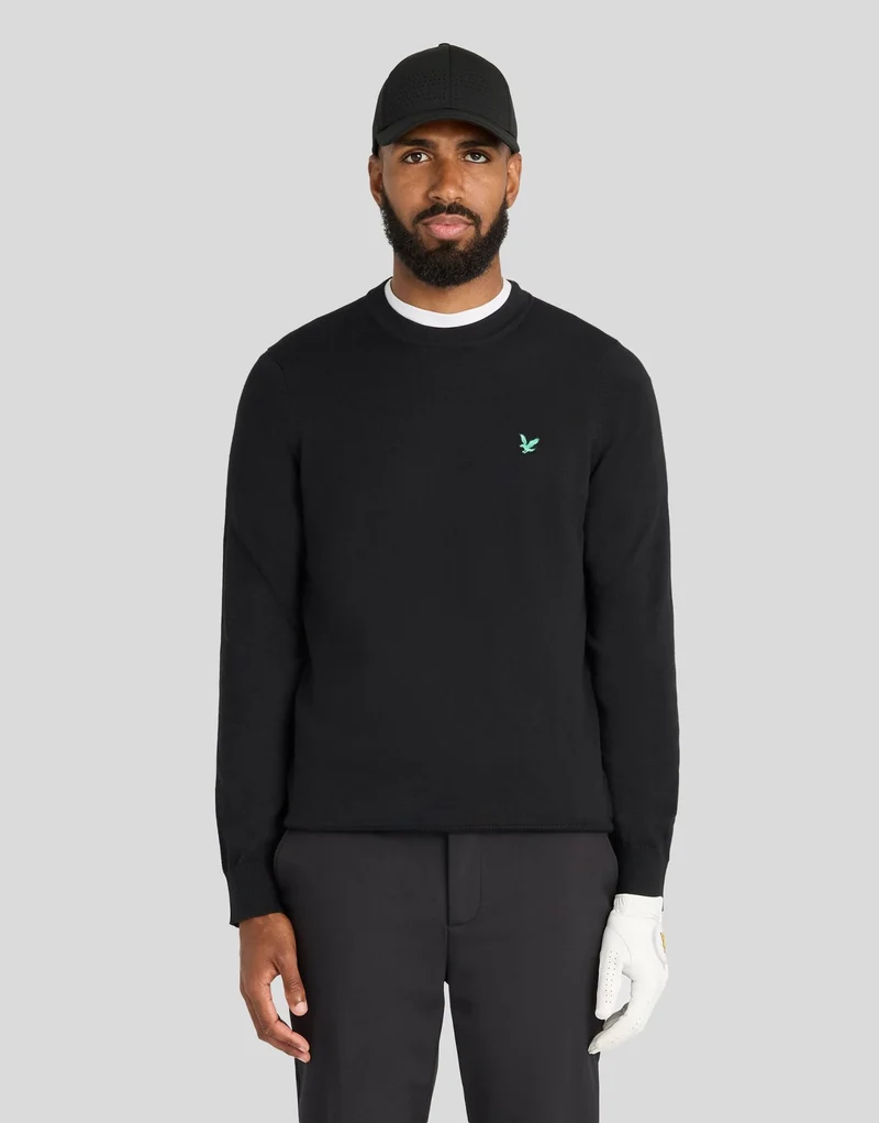 Green Eagle Cotton Blend Crew Neck Sweatshirt