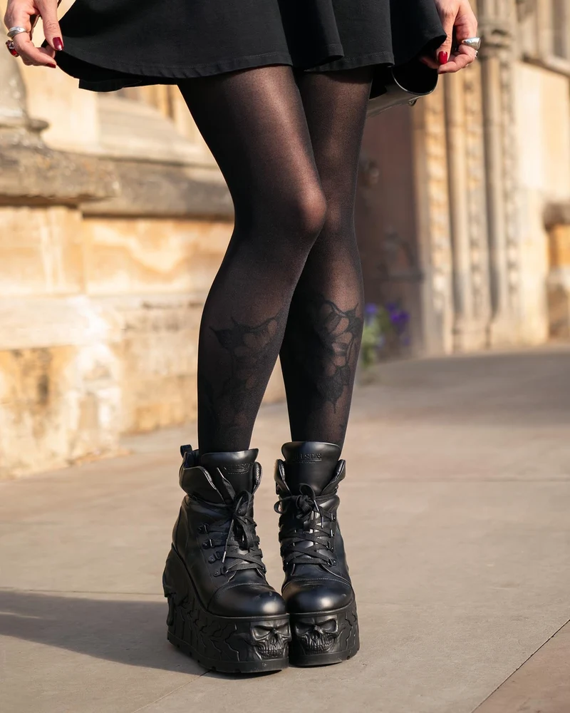 50 Denier Semi-Opaque Halo Tights - Liquorice