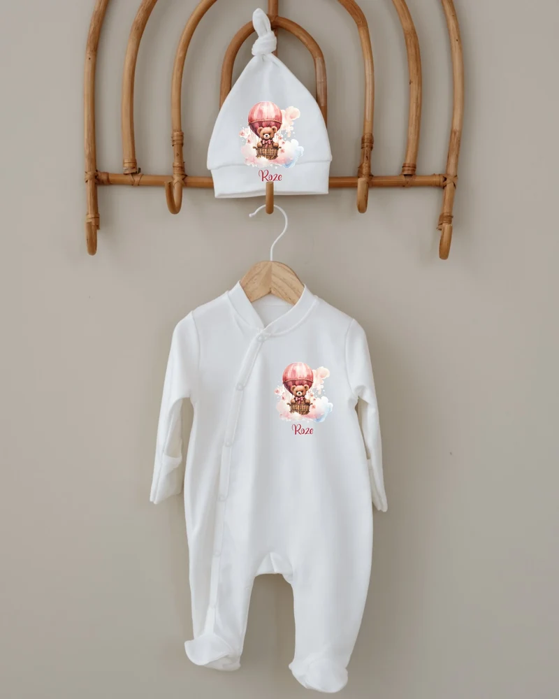 Beren - Newborn Pakje met Naam – Inclusief Mutsje – 0-3 Maanden