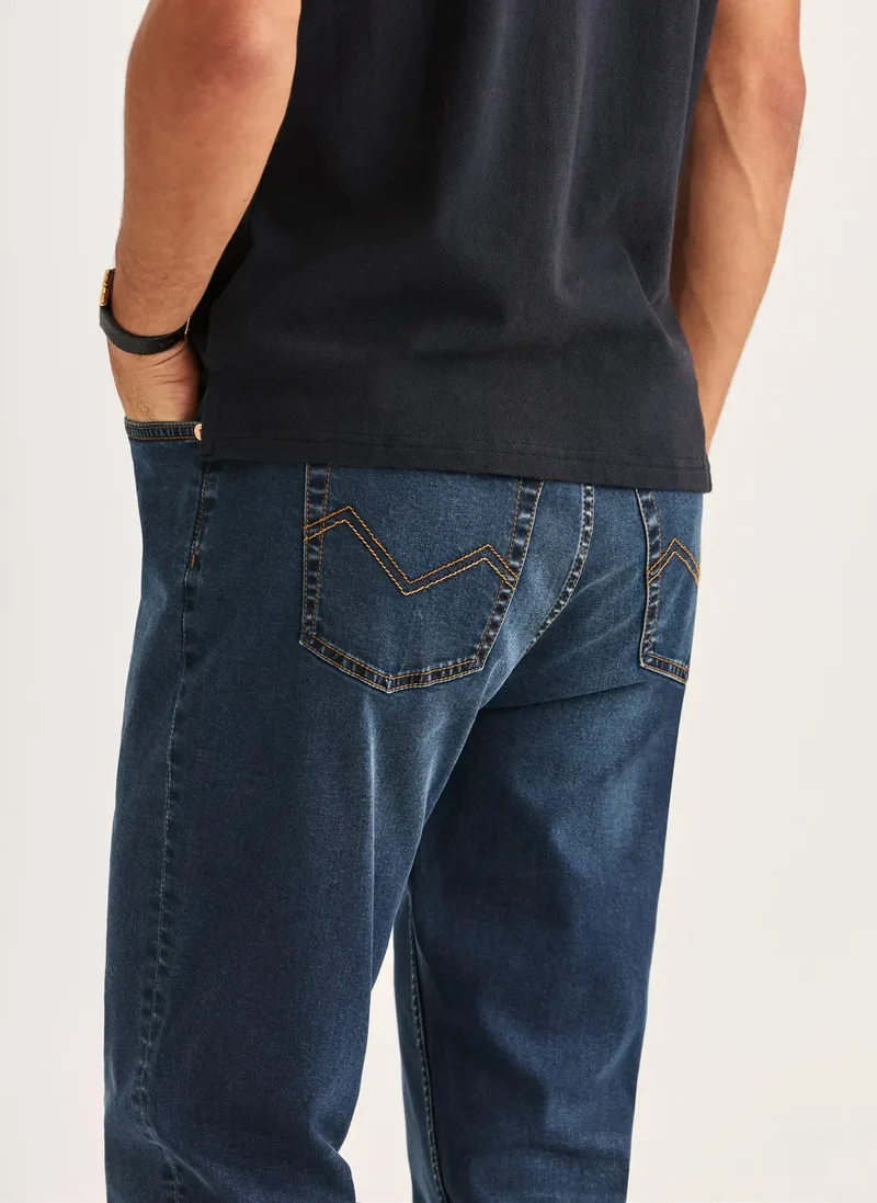 MORRIS Steve Satin Jeans - Rinse Wash