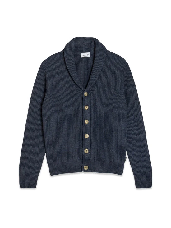 SAND Isop Buttoned Cardigan - Blue