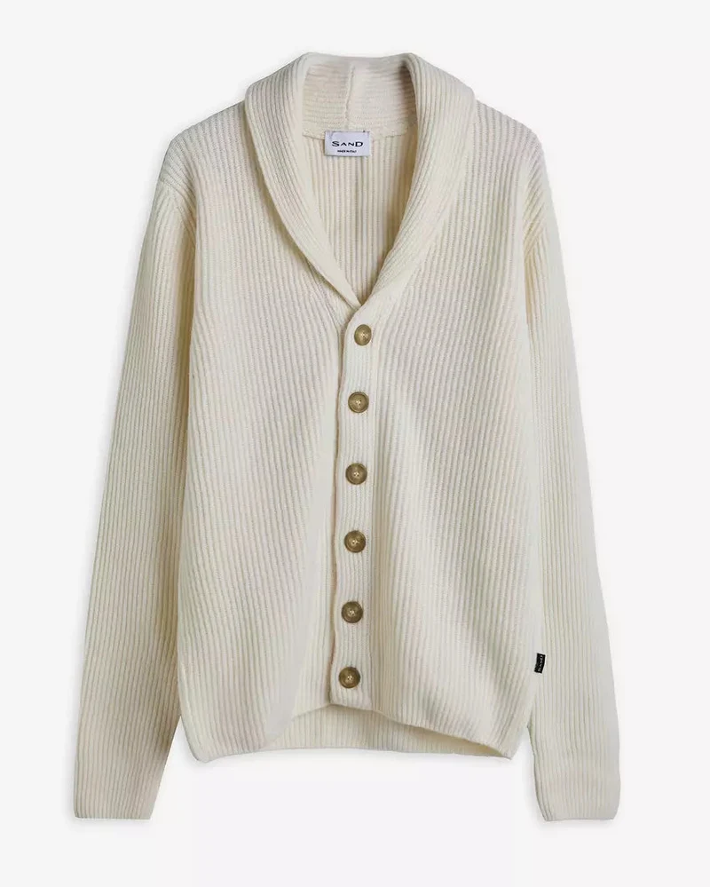 SAND Isop Knitwear Cardigan - Off White