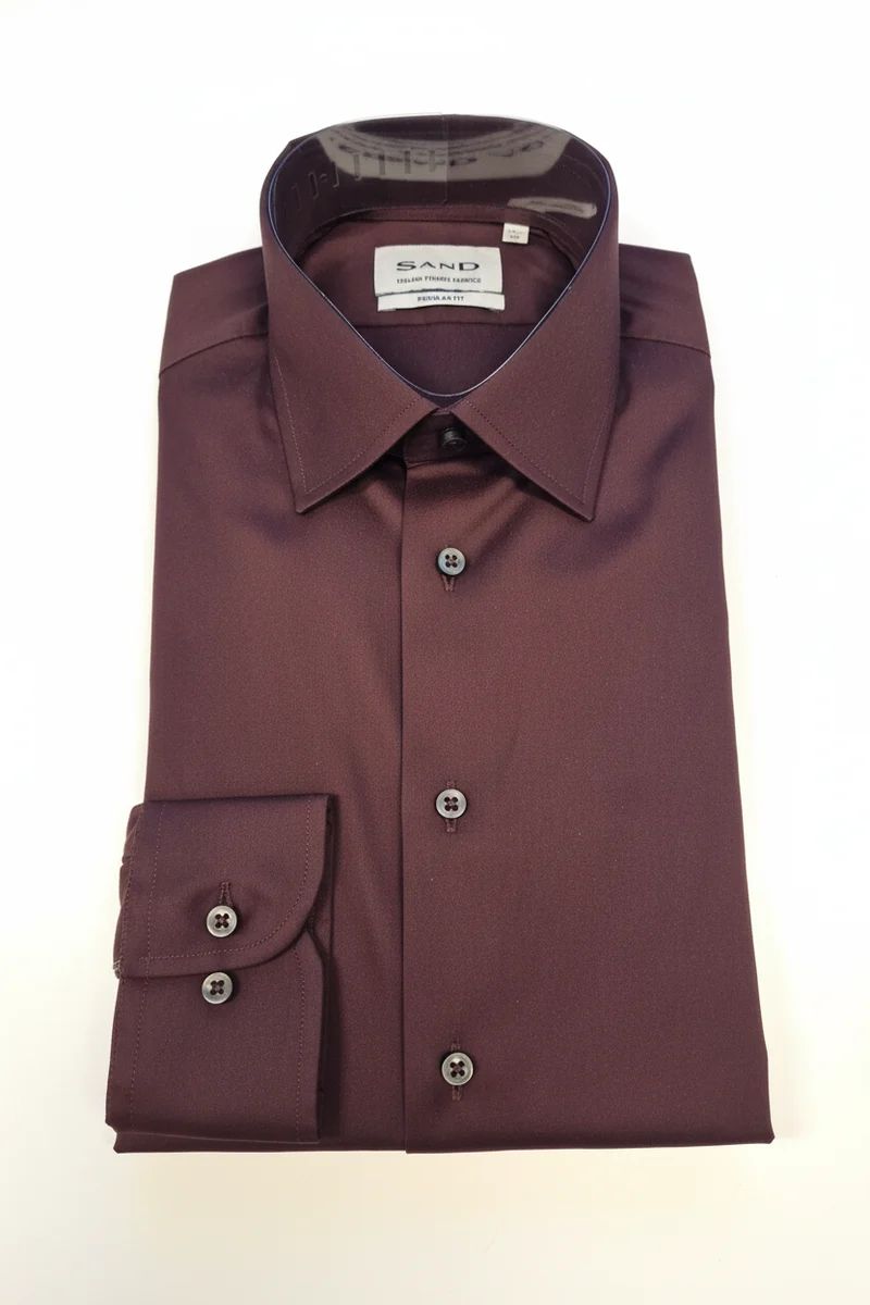 SAND 8411 State N2 Shirt - Wine Red