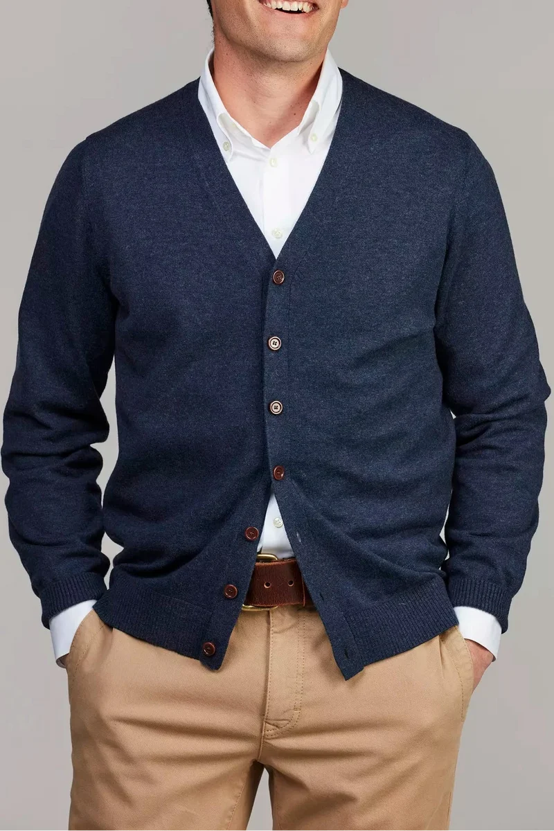 HANSEN & JACOB Classic Cardigan - Blue