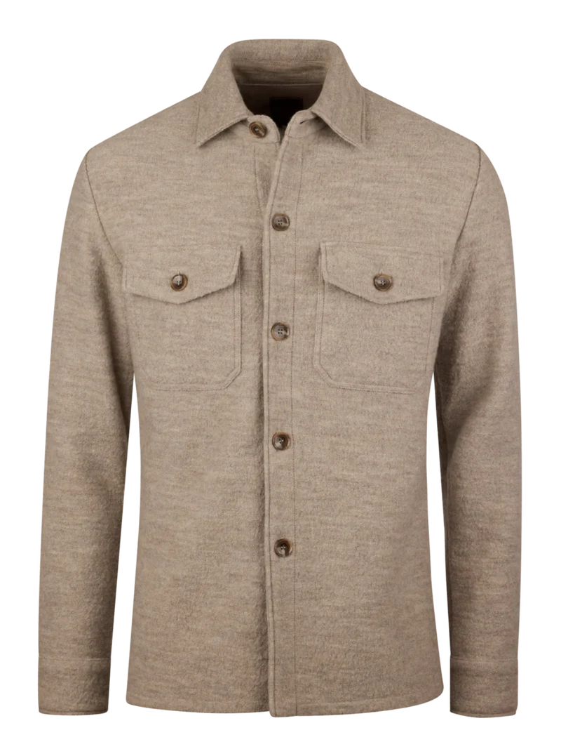 STENSTRÖMS Wool Overshirt - Beige