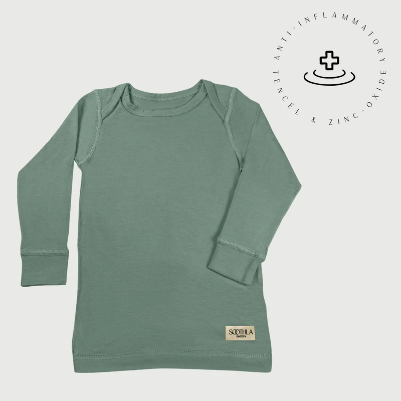 Baby Long-Sleeve Top for Sensitive Skin - Green Bay