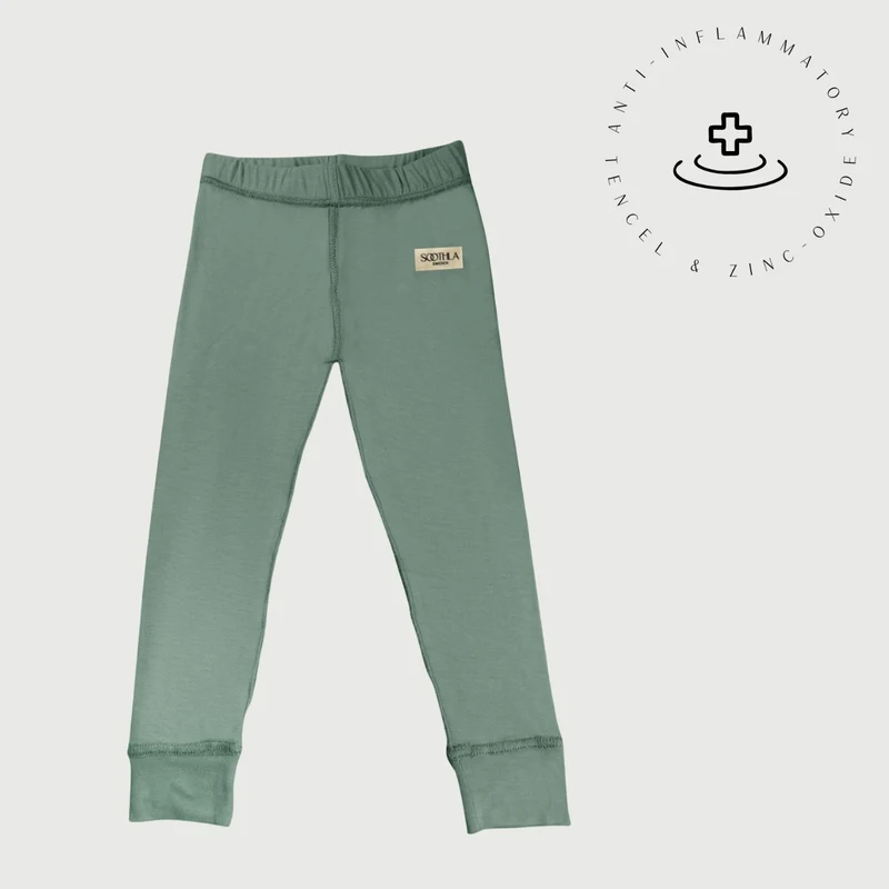 Children's Leggings for Sensitive Skin - Green Bay
