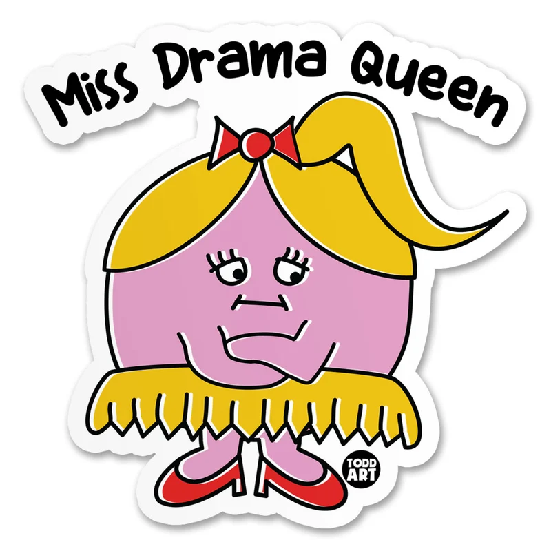 Miss Drama Queen Sticker