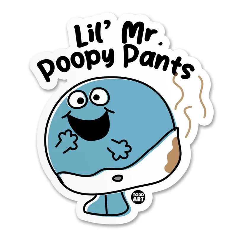 Lil' Mr Poopy Pants Sticker