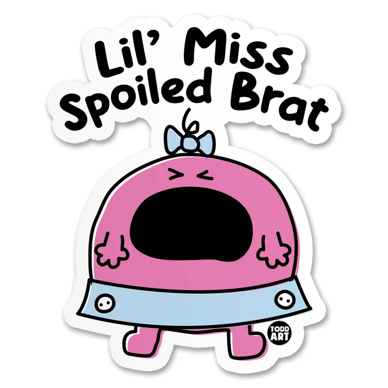 Lil' Miss Spoled Brat Sticker