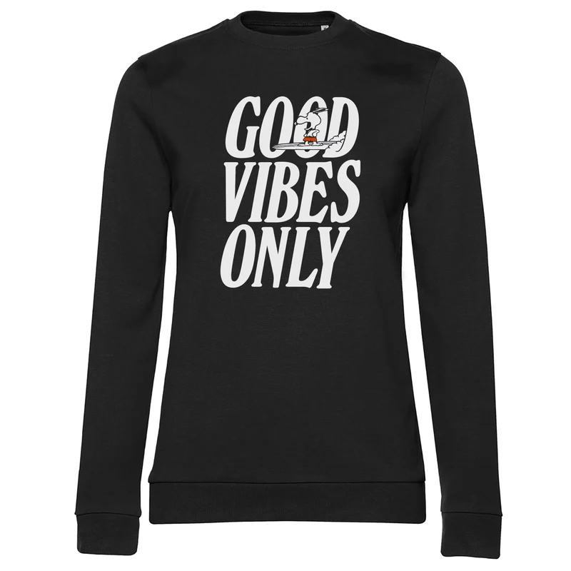 Peanuts - Good Vibes Only Girly Sweatshirt