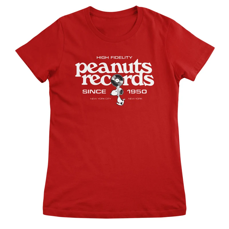 Peanuts Records Since 1950 Girly Tee